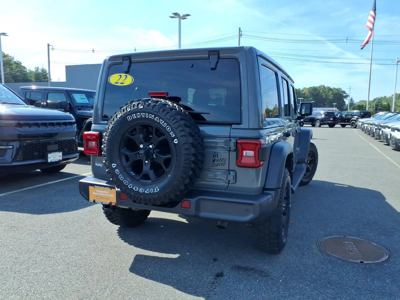 Certified Used 2022 Sting-Gray Clearcoat Jeep Unlimited Willys image 8