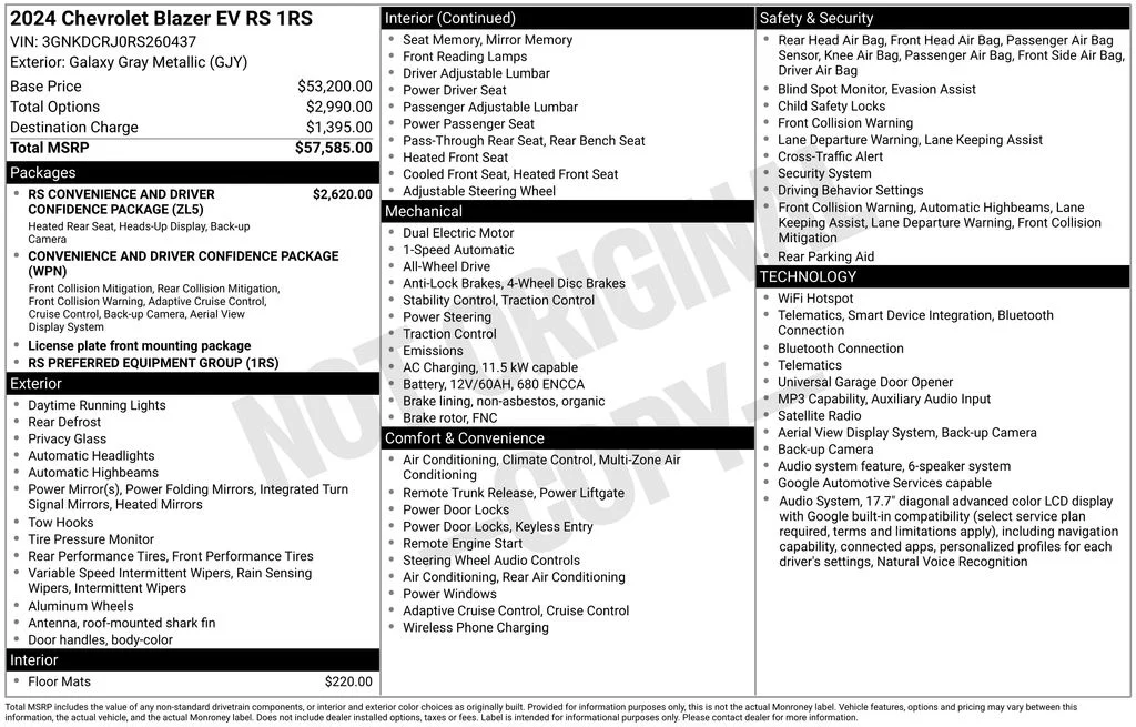 Used 2024 Gray Chevrolet RS image 7