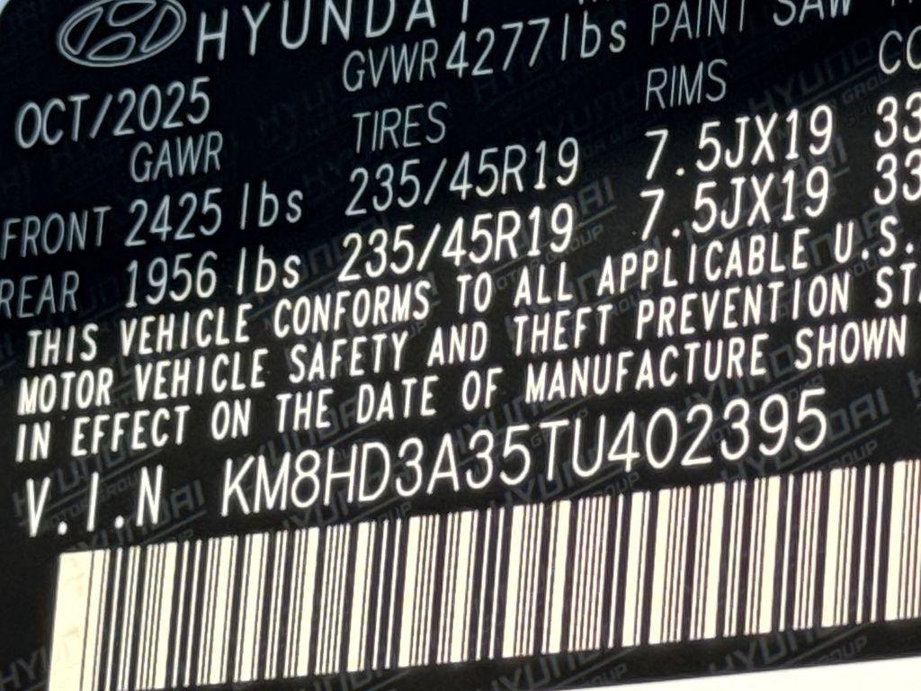 New 2026 White Hyundai SEL Premium FWD image 28