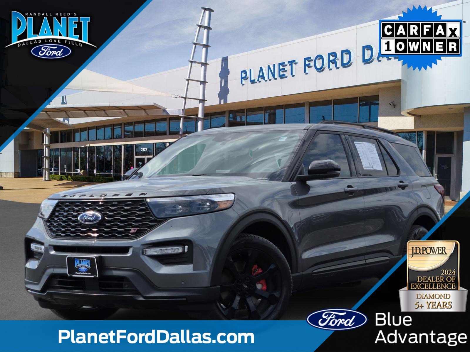Certified Used 2024 Gray Metallic Ford ST image 1