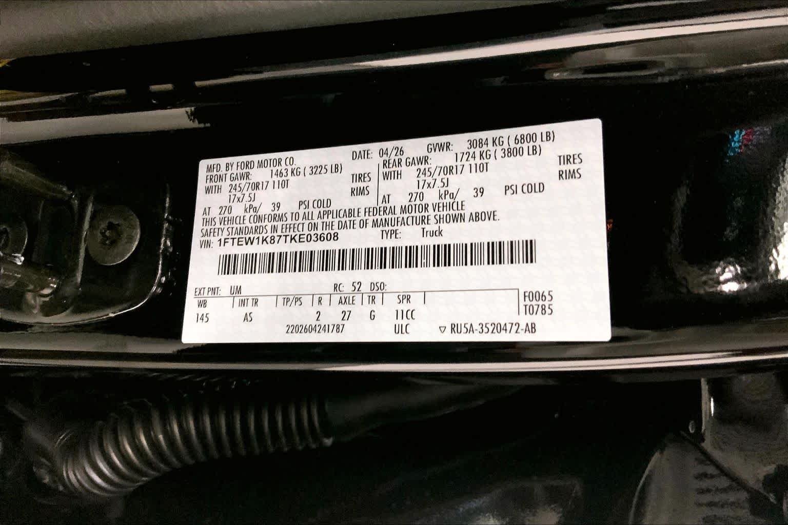 New 2026 Agate Black Metallic Ford XL image 20
