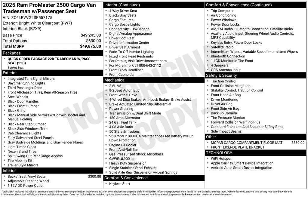 Used 2025 White Ram Base image 17