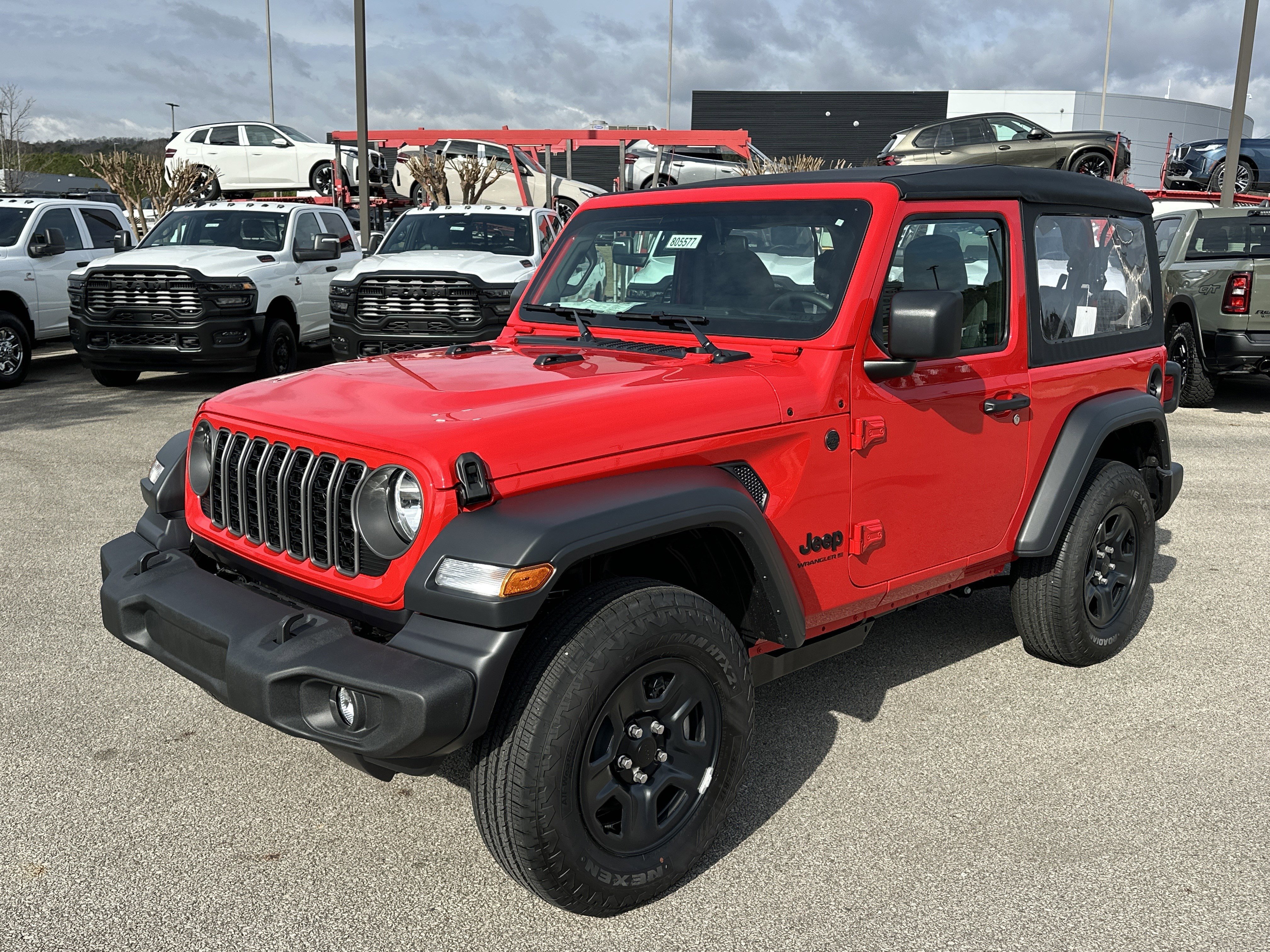 New 2026 Firecracker Red Clear-Coat Exterior Paint Jeep Sport image 3