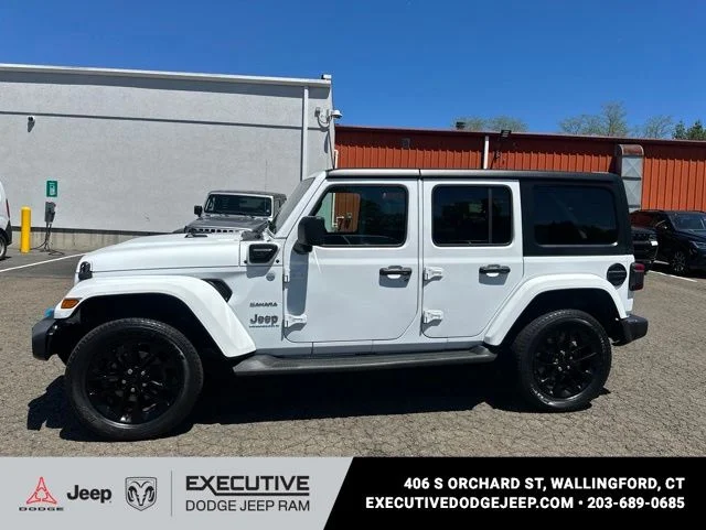 Used 2023 White Jeep Sahara 4xe image 9