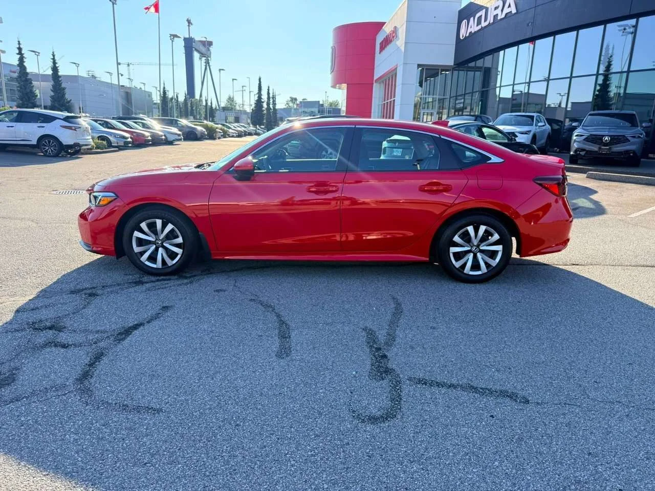Used 2025 Rallye Red Honda LX CVT Sedan Certified Pre-Owned   One Owner   No image 2