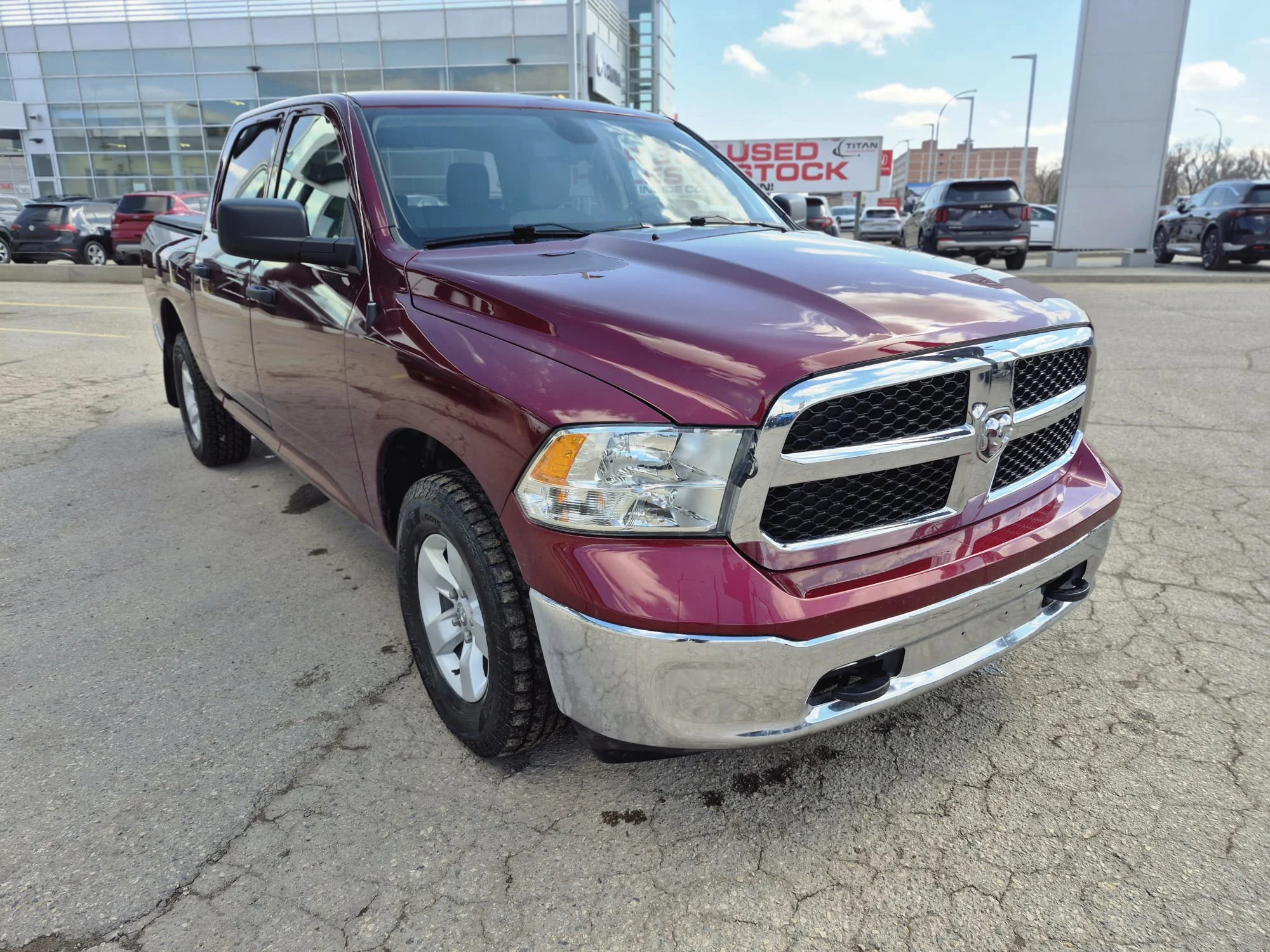 Certified Used 2023 Velvet Red Pearl Ram SLT 4X4*Velvet Red Pearl | 5.7L HEMI | 6 Pass | Htd Mirrors | Tow Pkg | Hitch | Tonneau Cover image 5