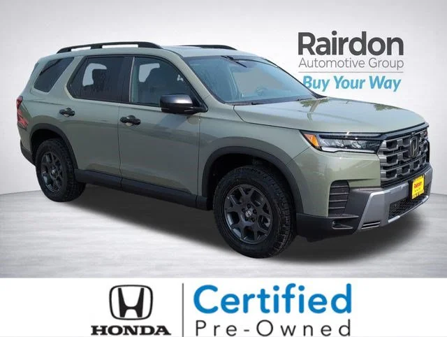Certified Used 2026 Ash Green Metallic Honda TrailSport image 1