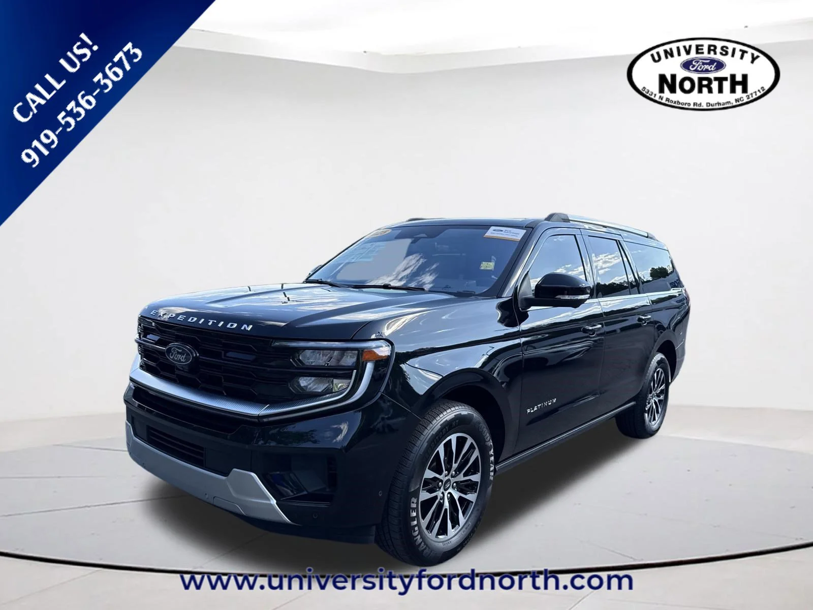 Used 2025 Agate Black Metallic Ford Platinum image 3