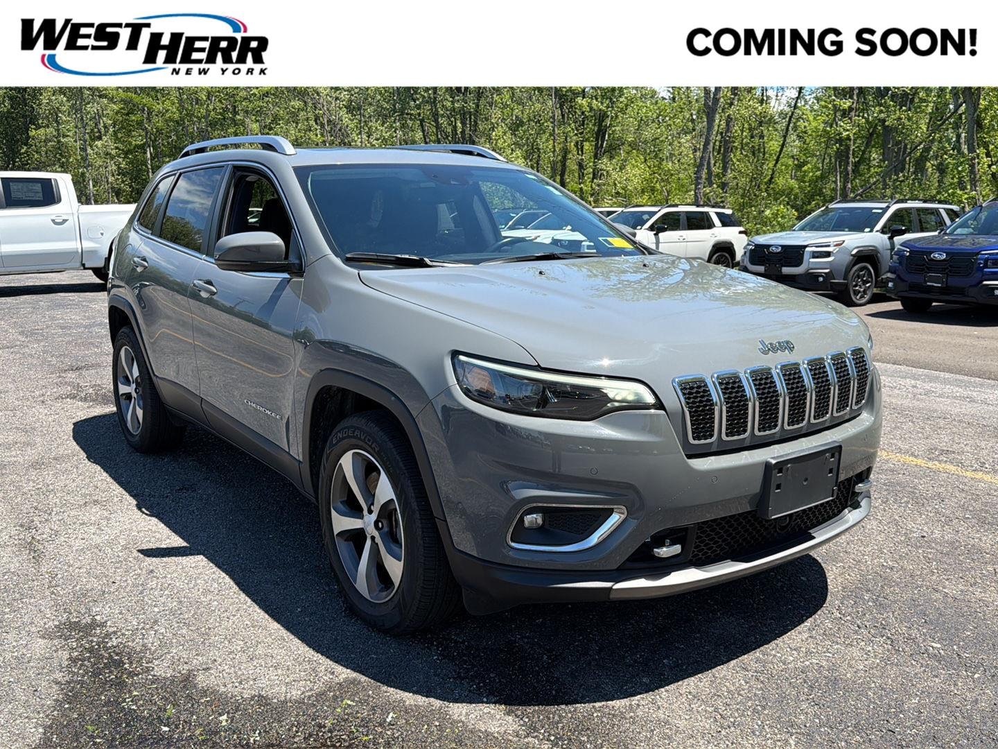 Used 2021 Sting-Gray Clearcoat Jeep Limited image 1