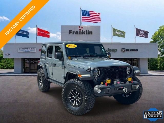 Certified Used 2025 Gray Jeep Willys image 1