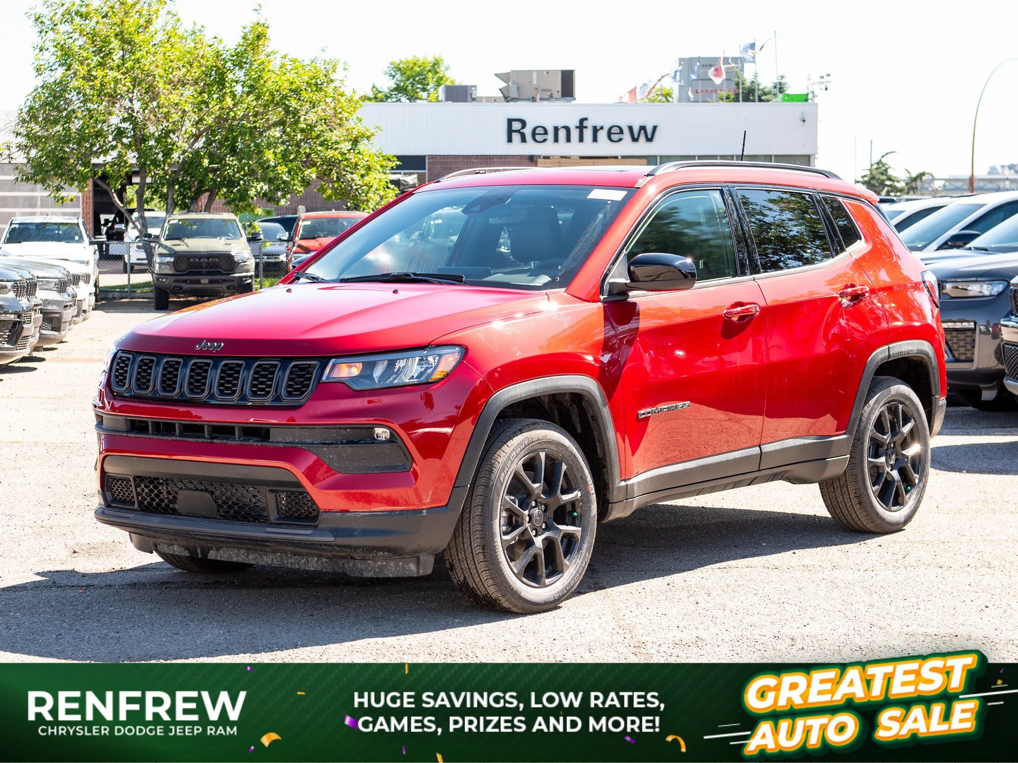 New 2026 Red Jeep North Altitude* 4x4, Driver Assistance Group, Sunroof, Heated Seats image 1