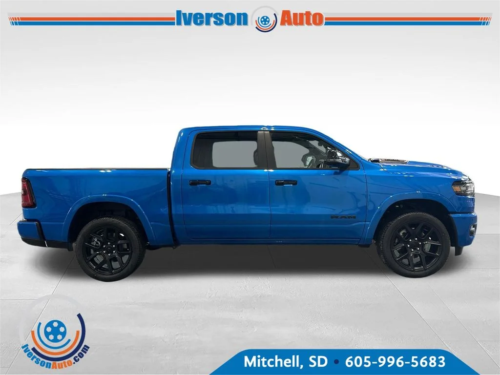 New 2026 Hydro Blue Pearl-Coat Exterior Paint RAM Laramie image 8