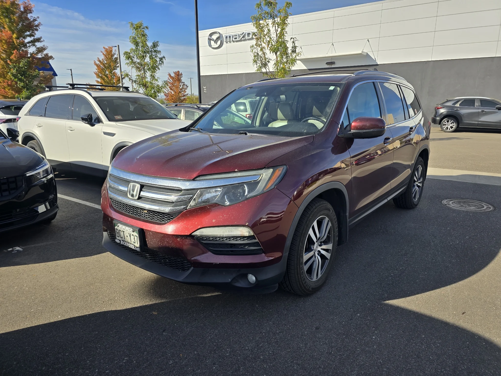 Used 2018 Deep Scarlet Pearl Honda EX-L image 1