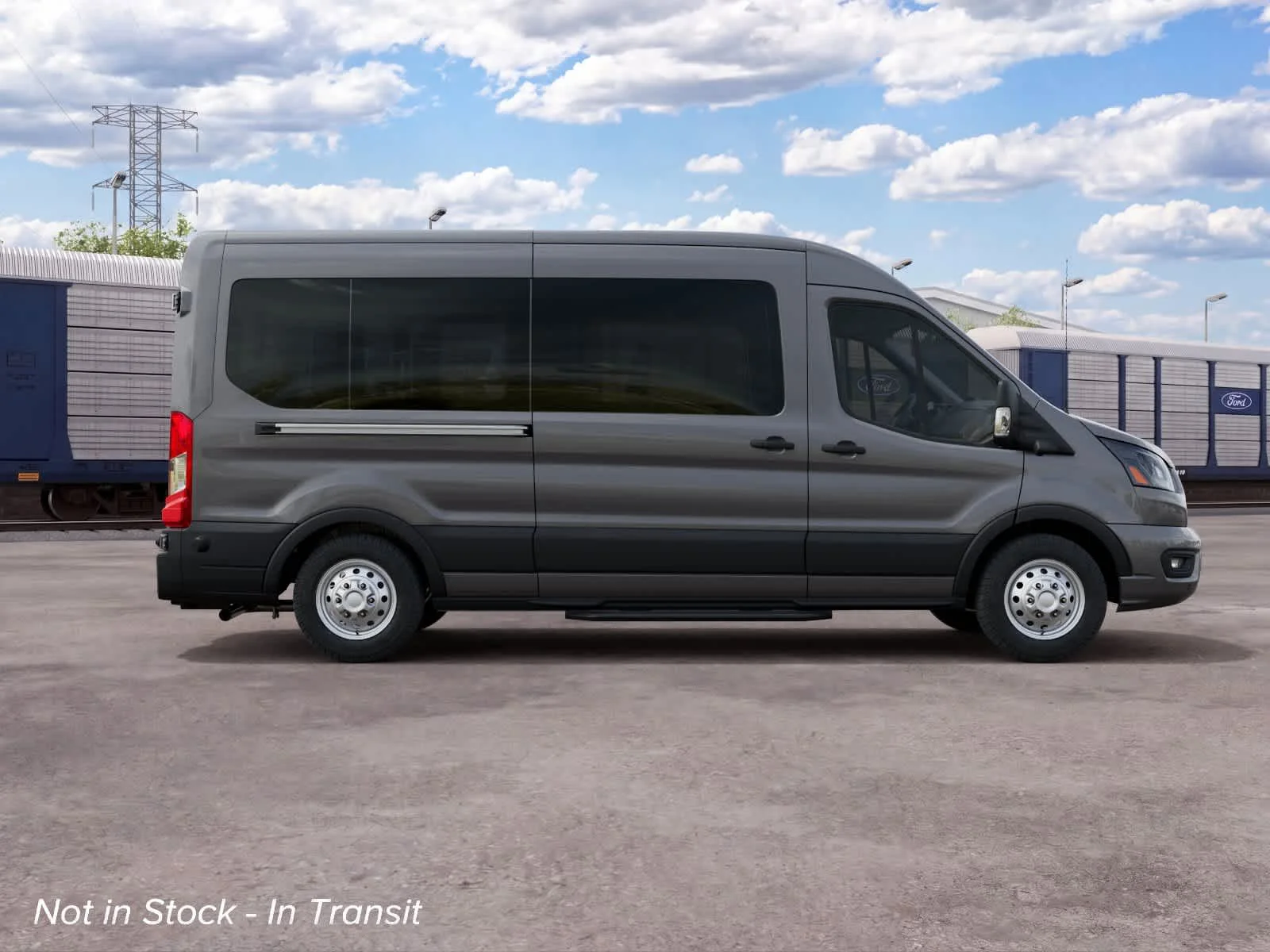 New 2027 Carbonized Gray Metallic Ford Passenger Van XLT image 5