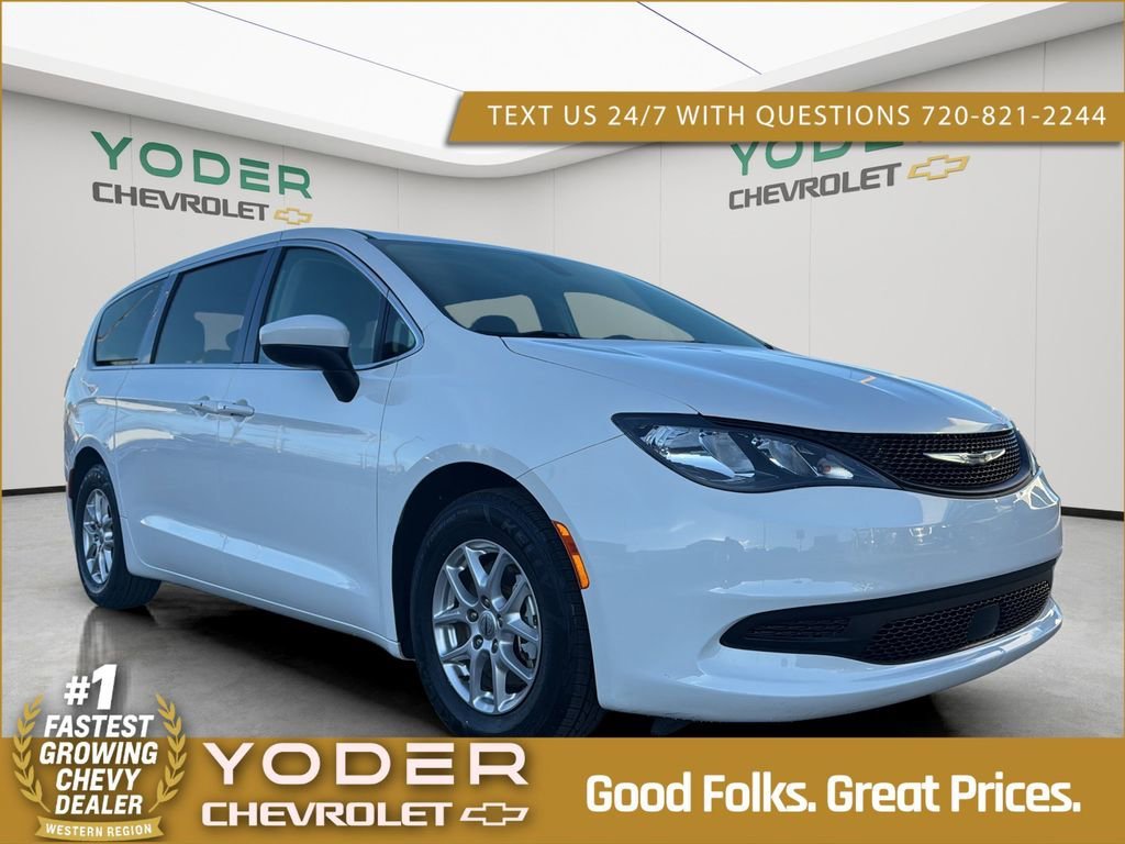 White 2022 Chrysler Voyager LX FWD Minivan Front-Wheel Drive 9-Speed Automatic