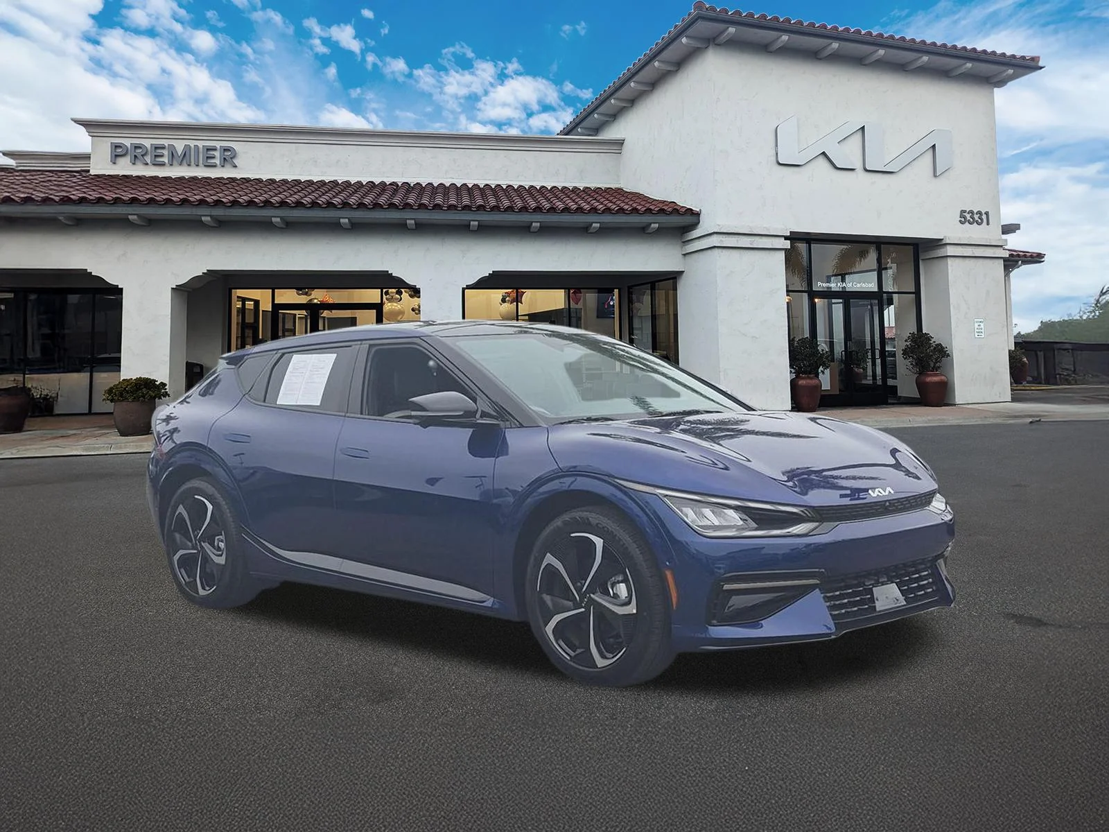 Certified Used 2022 Yacht Blue Kia GT-Line image 2