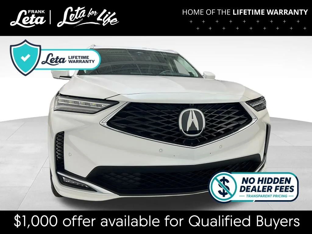 New 2026 Platinum White Pearl Acura Advance Package image 11