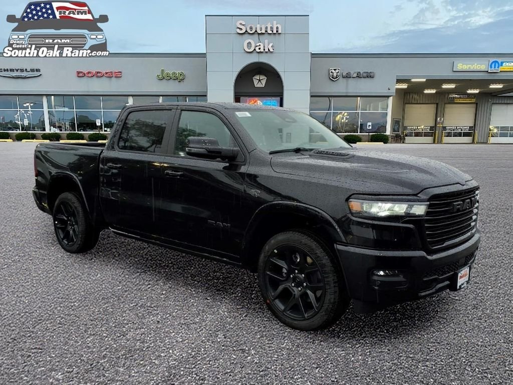 New 2027 Diamond Black Crystal Pearl-Coat Exterior Paint RAM Laramie image 1