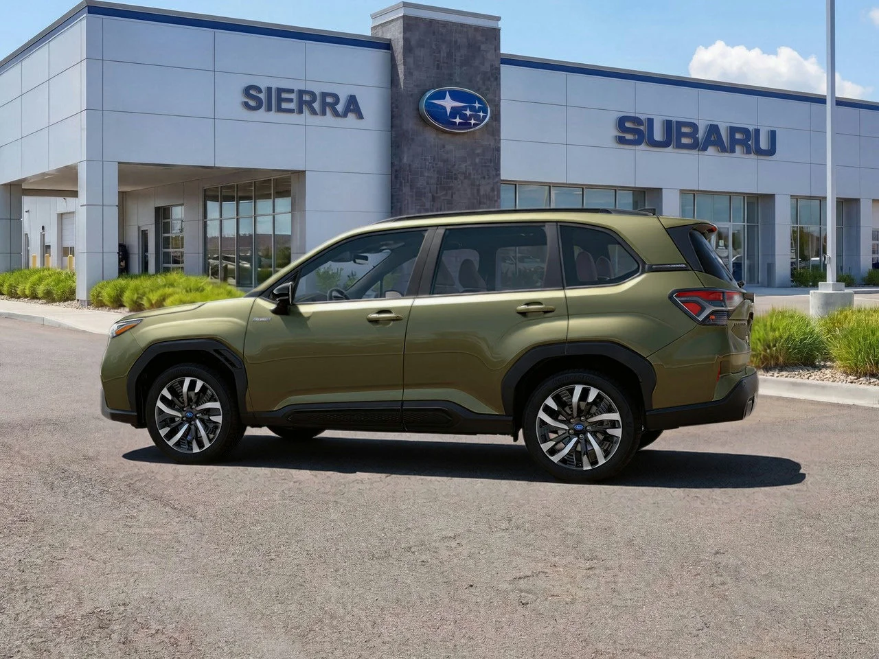 New 2026 Autumn Green Metallic/Crystal Black Silica Subaru Touring Hybrid image 5
