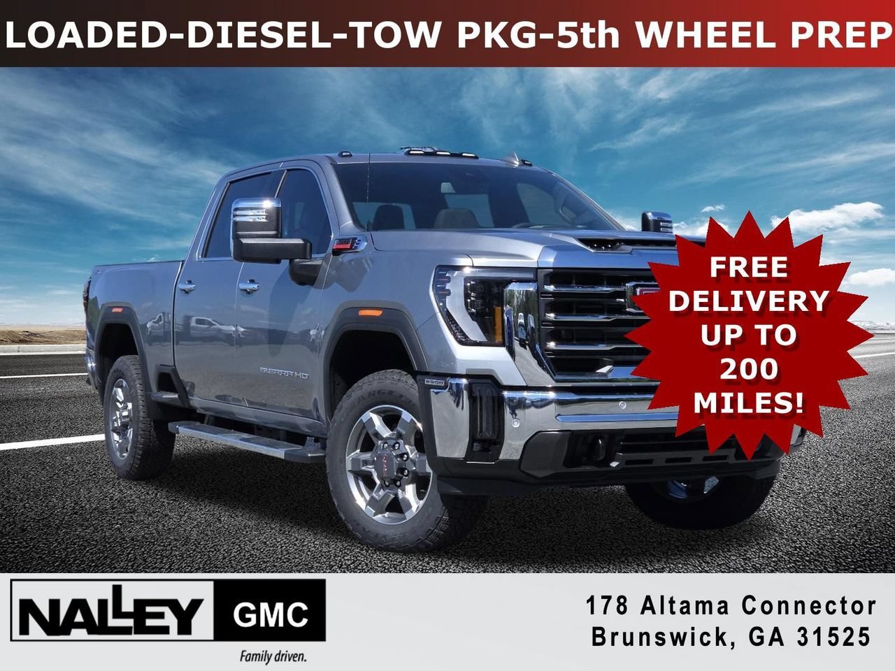 New 2026 Sterling Metallic GMC SLT image 1