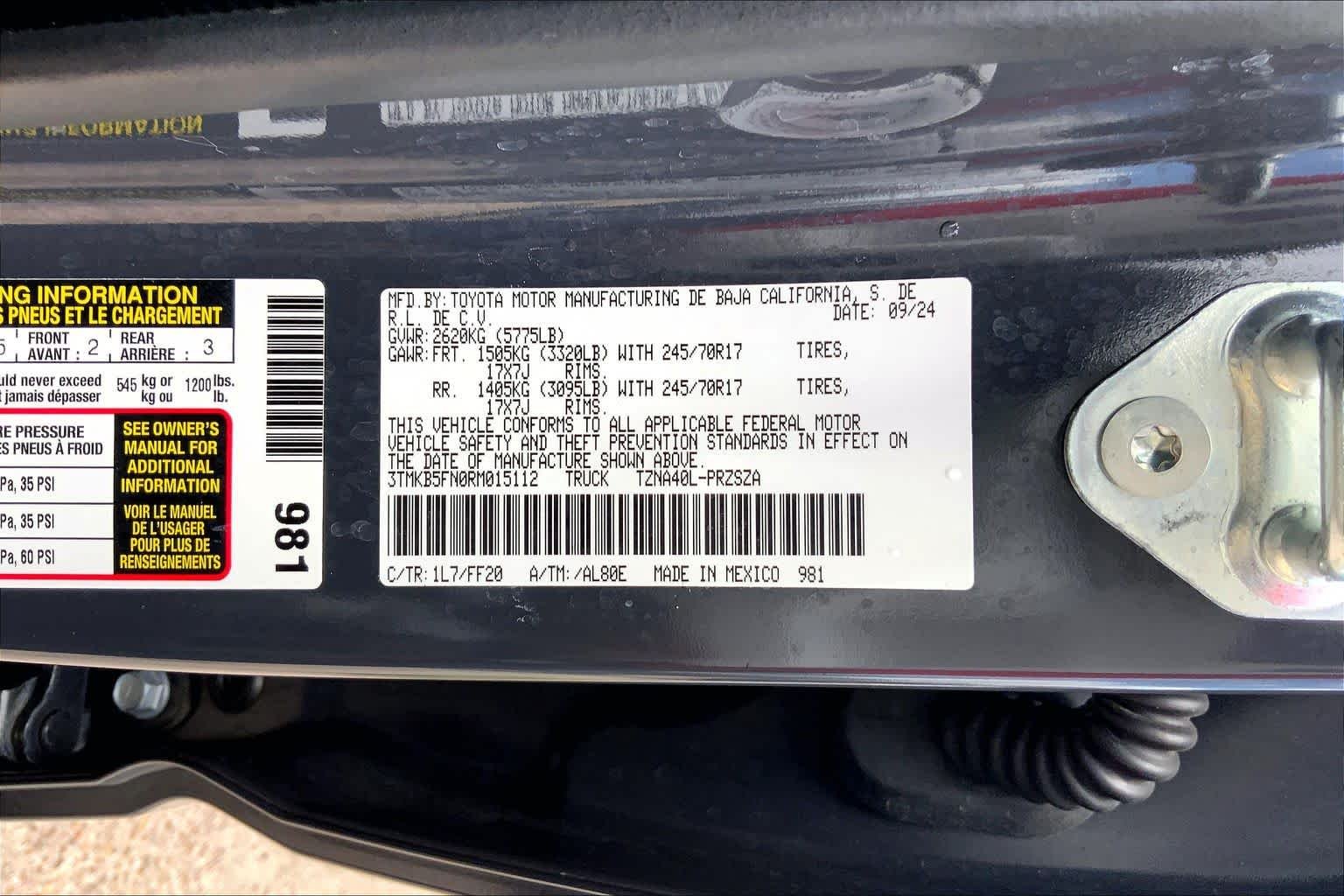 Used 2024 Underground Toyota SR5 image 34