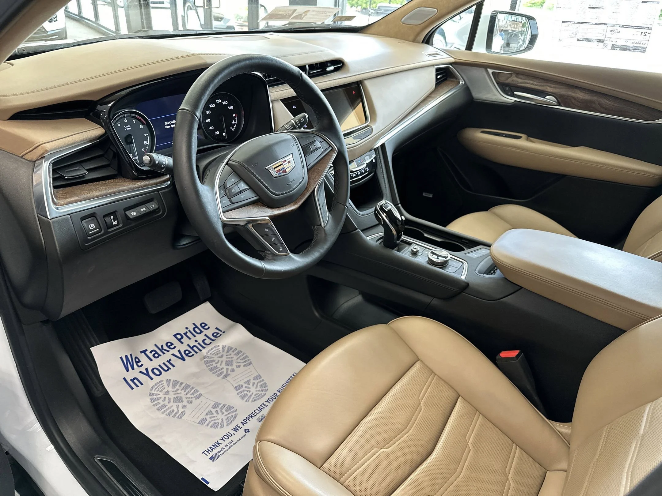 Used 2024 Crystal White Tricoat Cadillac AWD Premium Luxury image 8