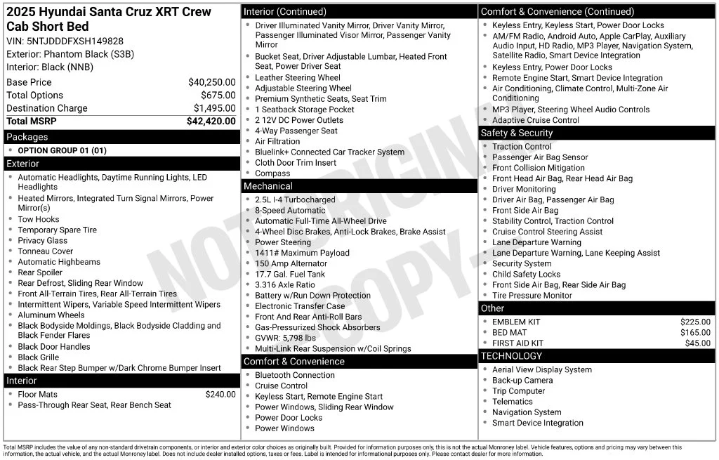 Used 2025 Black Hyundai XRT image 6