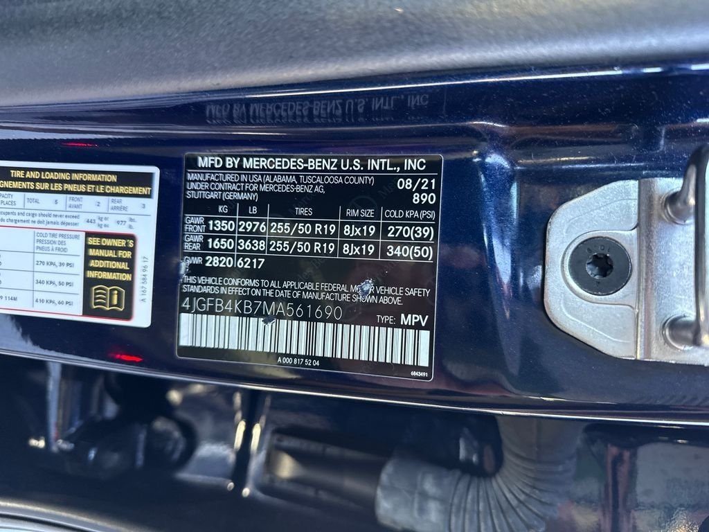 Used 2021 Brilliant Blue Metallic Mercedes-Benz GLE 350 image 30