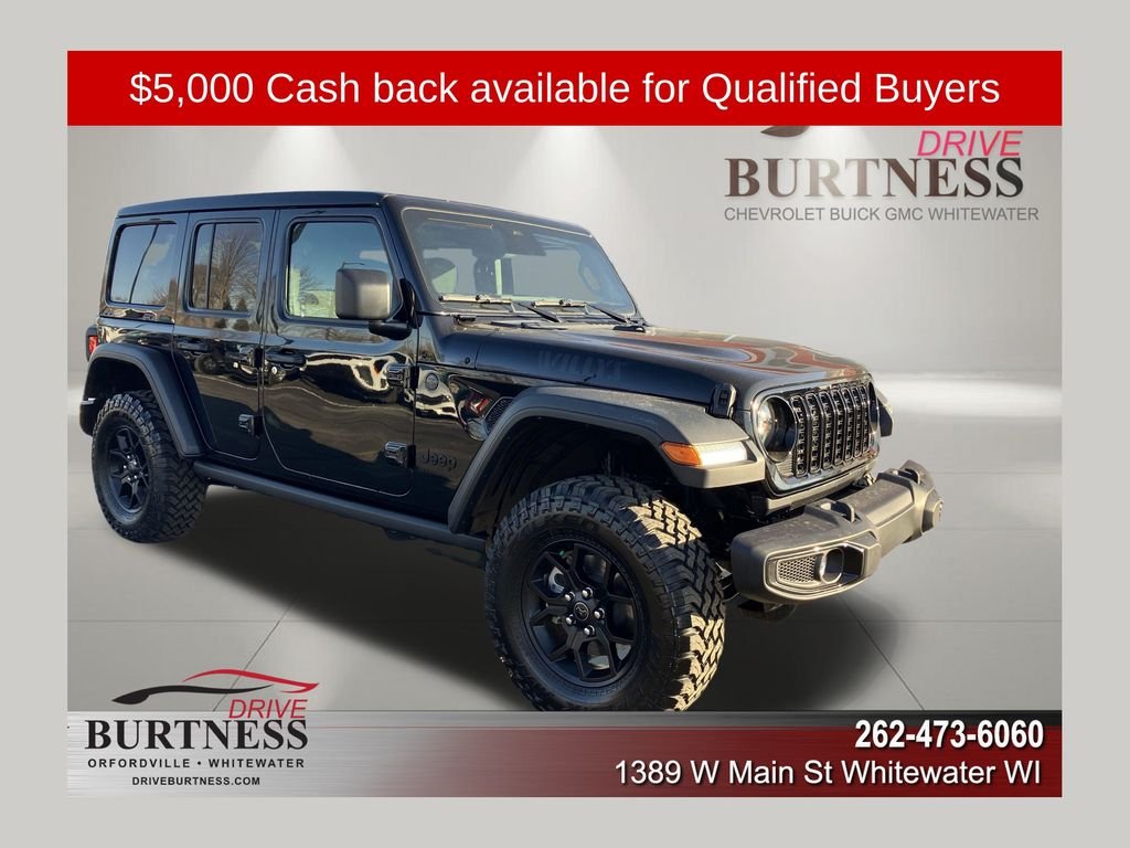 New 2026 Black Clearcoat Jeep Willys image 1