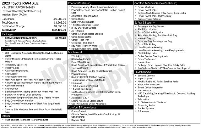 Used 2023 Silver Toyota XLE image 12