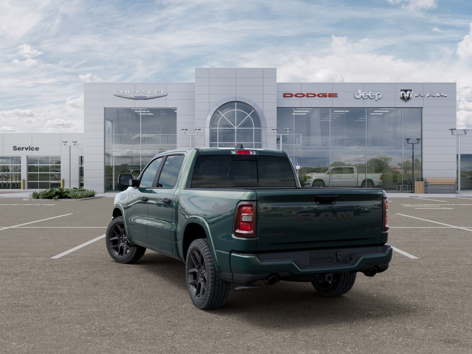 New 2026 Serrano-Green Metallic Exterior Paint RAM Laramie image 30