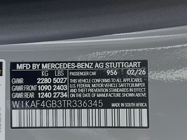 New 2026 MANUFAKTUR Alpine Grey Mercedes-Benz C 300 image 31