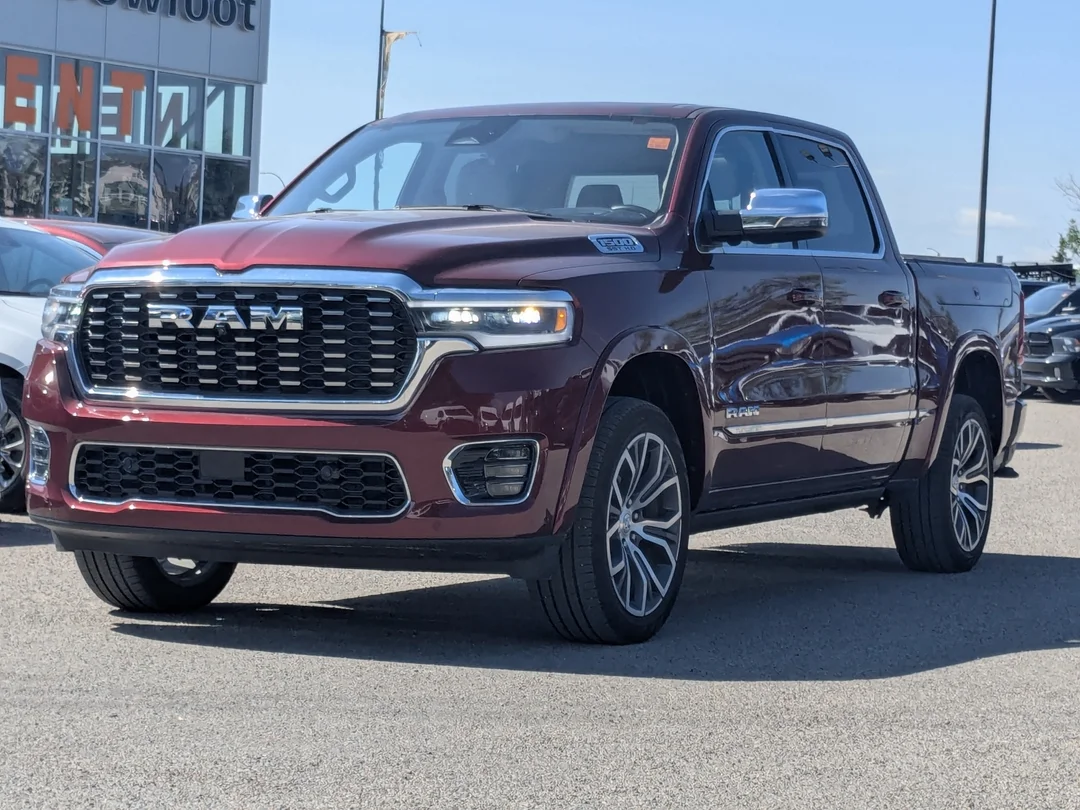 Certified Used 2025 Red RAM Tungsten - - 4x4 - Indigo Sea Salt Leather - Bed Utility Grp - Trailer Pkg & More! image 4