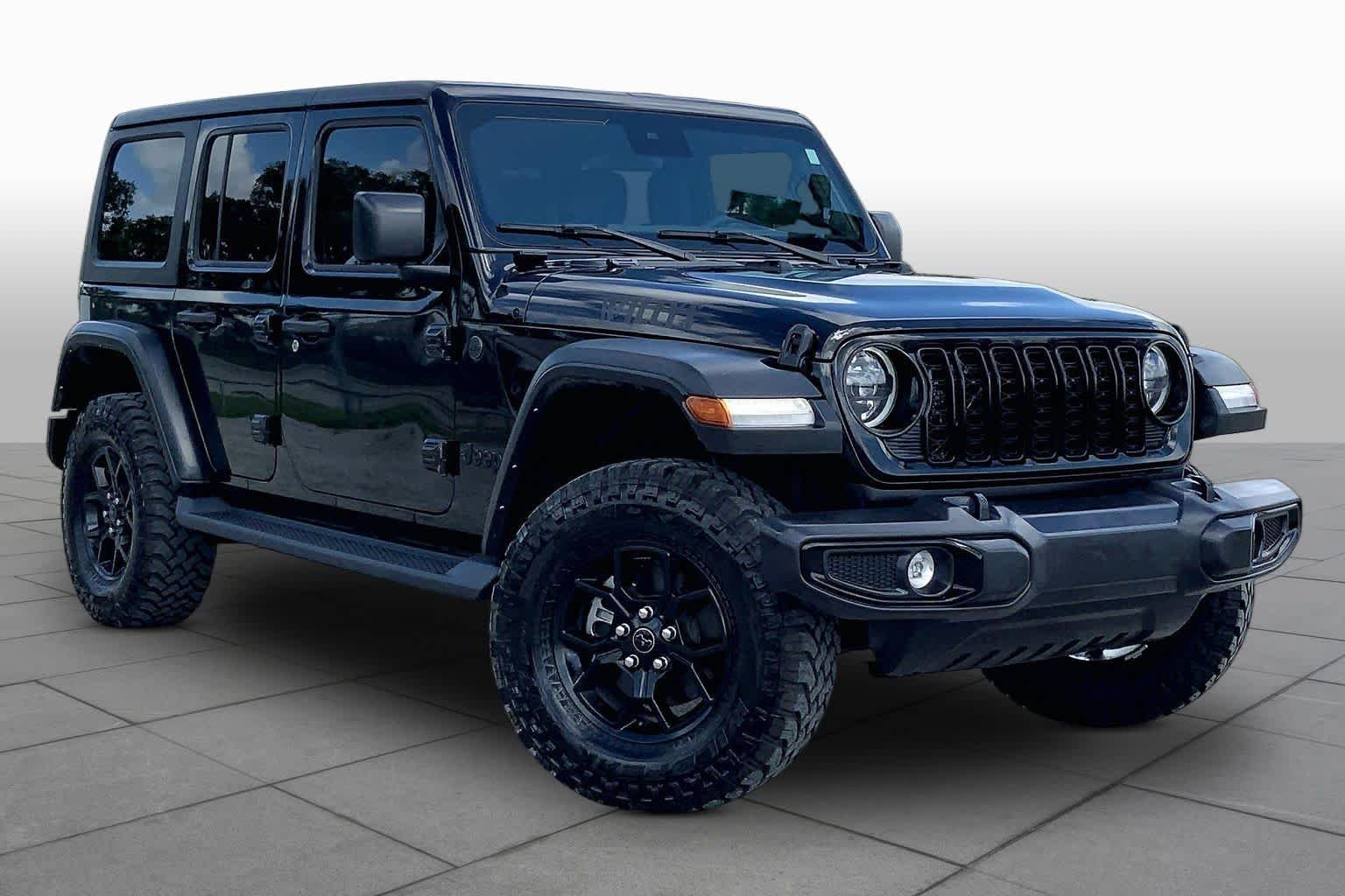 Used 2024 Black Clearcoat Jeep Willys image 3