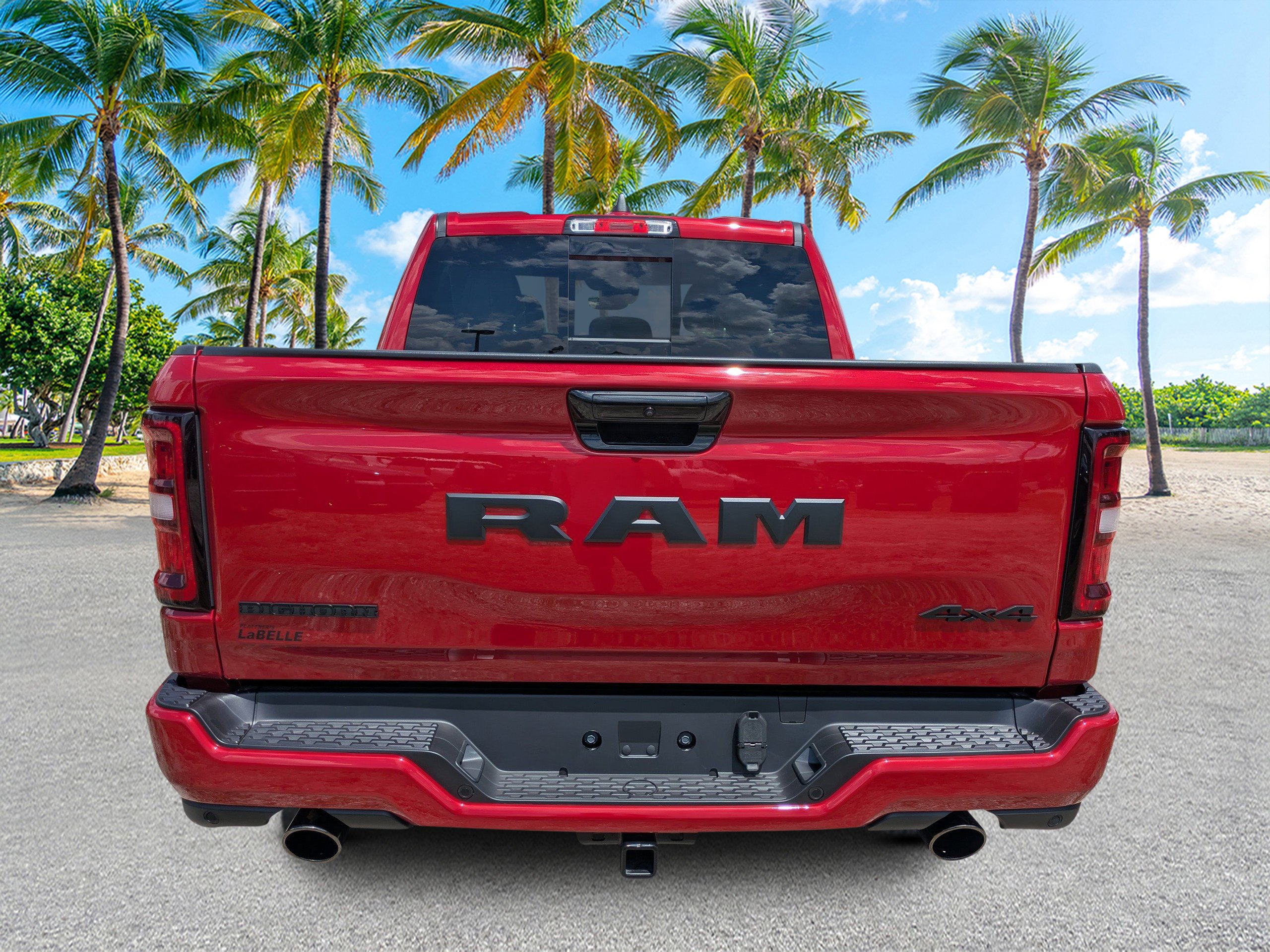 New 2026 Molten Red Pearl-Coat Exterior Paint RAM Big Horn image 4