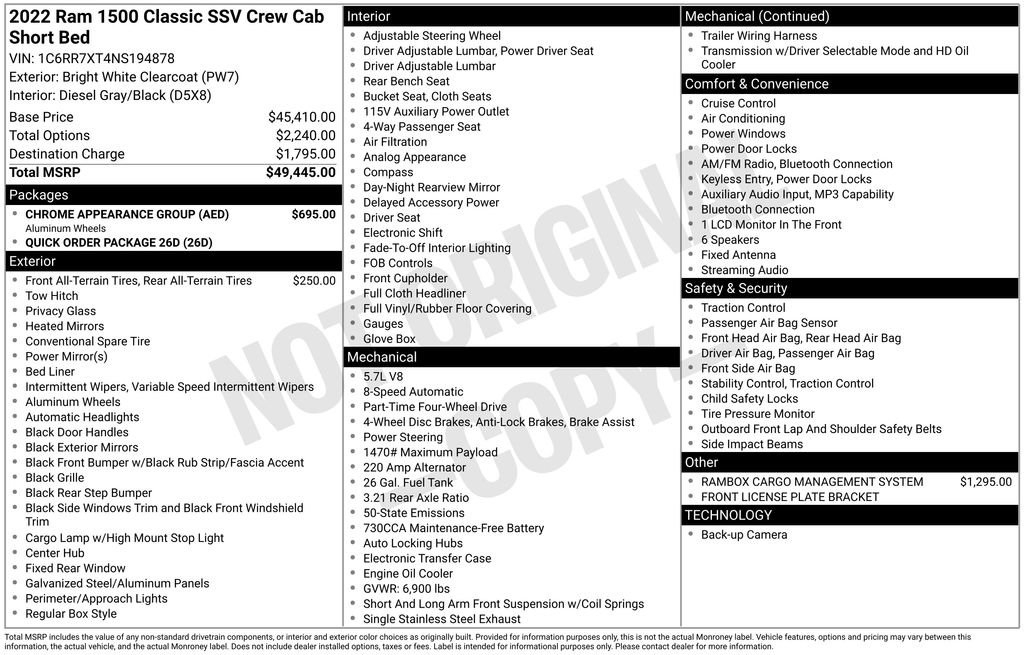 Used 2022 White Ram SSV image 30