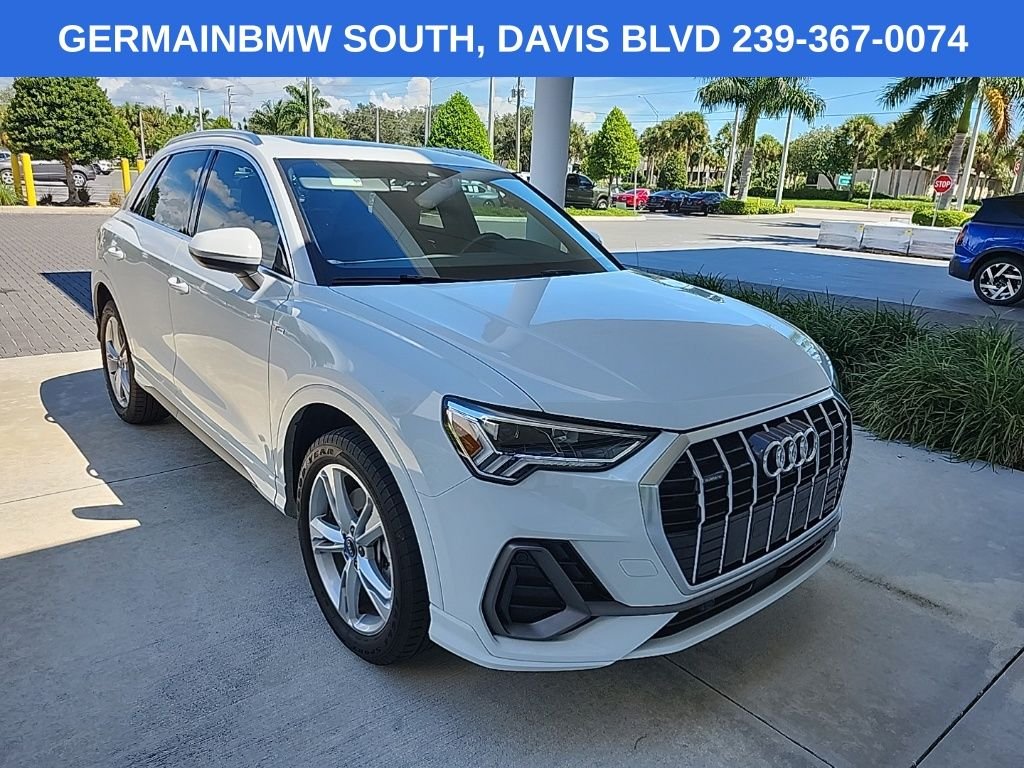 Used 2022 Glacier White Metallic Audi Premium Plus image 1