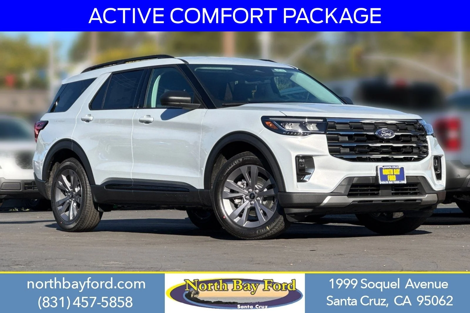 New 2026 Space White Metallic Ford Active image 1