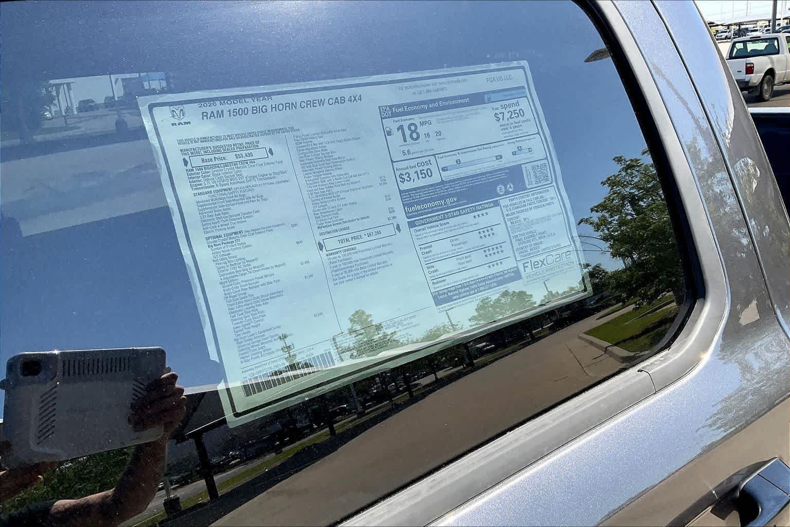 New 2026 Granite Crystal Metallic Clear-Coat Exterior Paint RAM Big Horn image 19