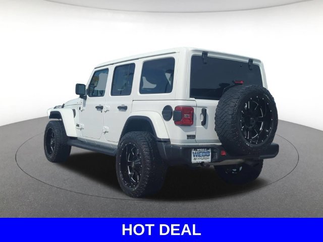Used 2021 White Jeep Unlimited Sahara Altitude image 5