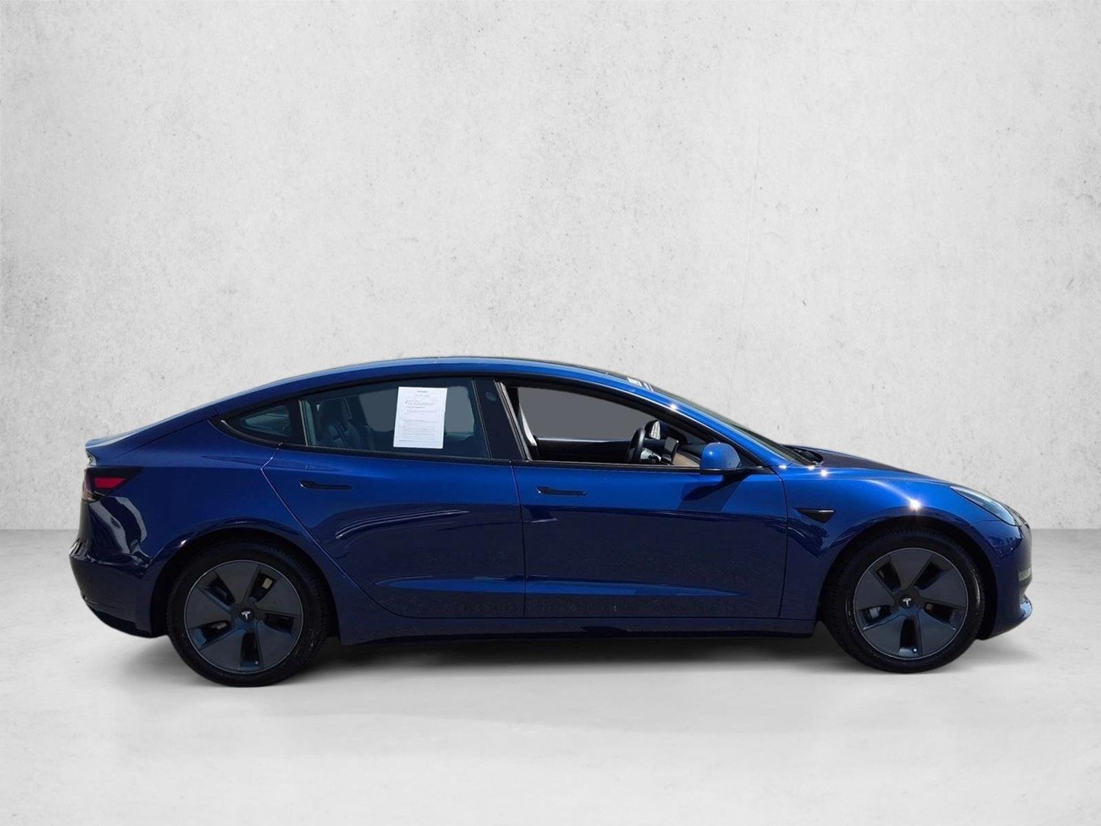 Used 2021 Blue Tesla Standard Range Plus image 4