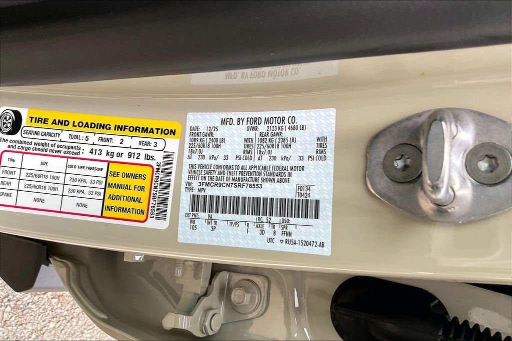 New 2025 Ford Bronco Sport Outer Banks 4D Sport Utility