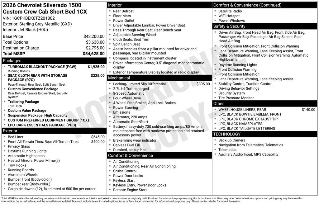 2026 Chevrolet Silverado 1500 Custom - Photo 48