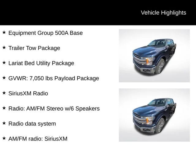 Used 2020 Blue Ford Lariat image 8
