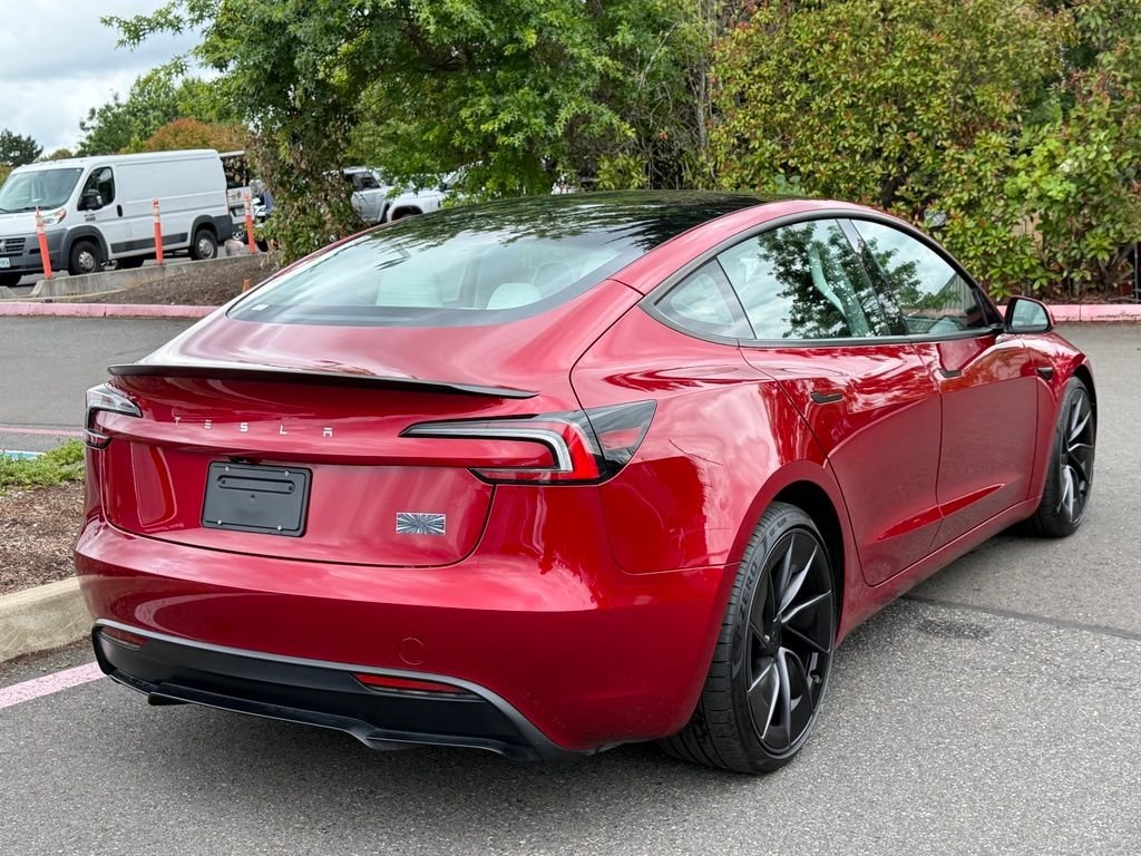 Used 2025 Red Tesla Performance image 6