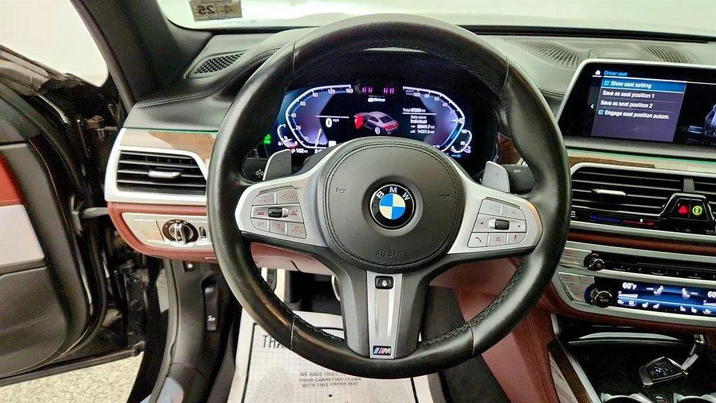 Used 2020 Black Sapphire Metallic BMW 745e xDrive iPerformance Plug-In Hybrid w/ M Sport & B&W Audio image 14