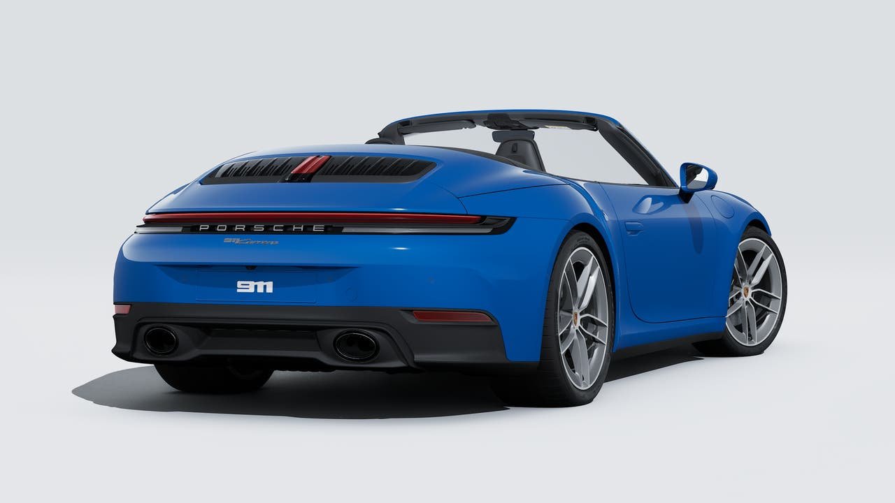Used 2025 Lugano Blue Porsche Carrera Cabriolet image 9