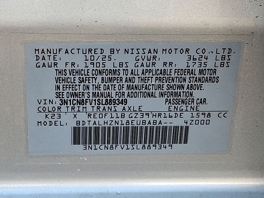 New 2025 Silver Nissan 1.6 SR image 17