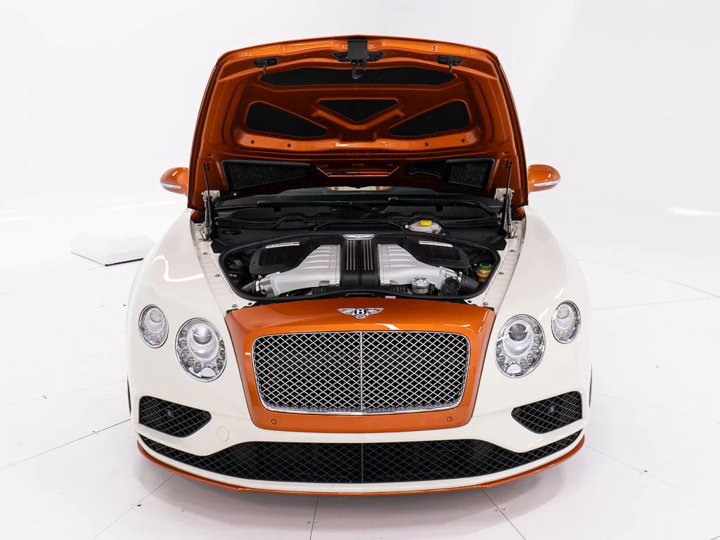 Certified Used 2017 Orange Flame over Ghost White by Mulliner PCG Bentley W12 Convertible image 50