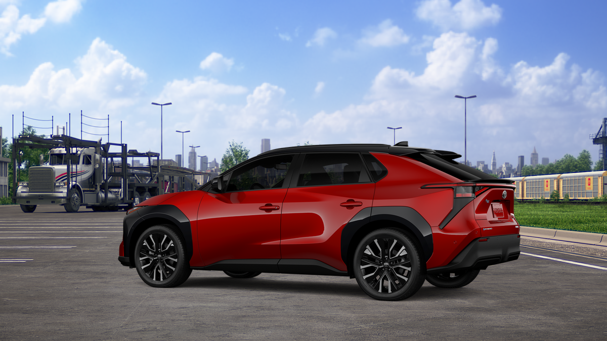 New 2026 Supersonic Red with Midnight Black Metallic roof Toyota Limited image 5